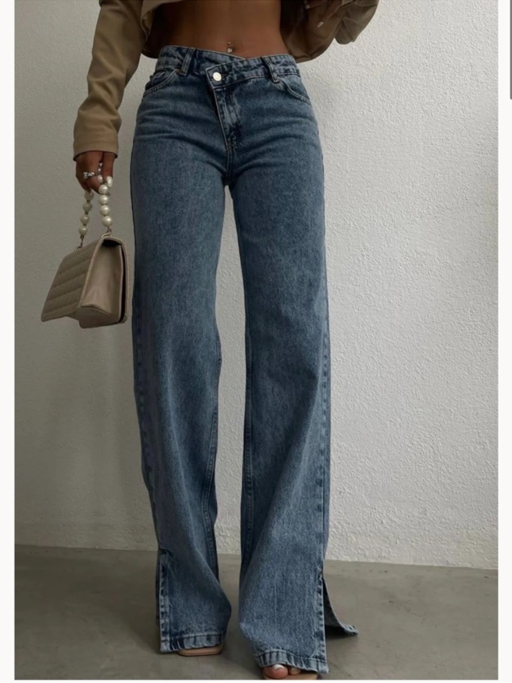 Cross botton viral PIRALL jeans